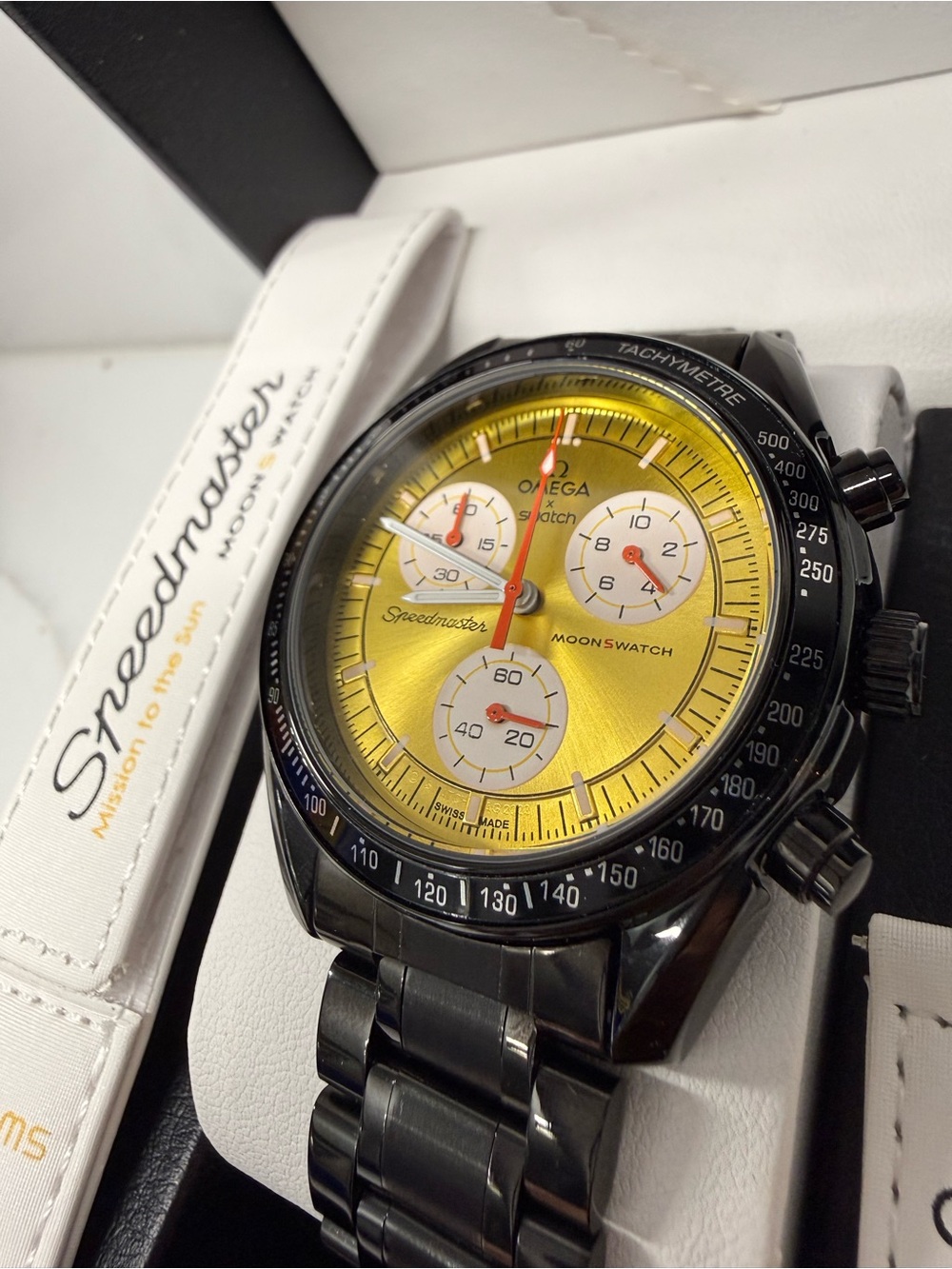 MoonSwatch MOD Mission to the Sun on Stainless Steel Watch